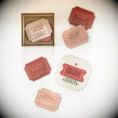 Personalized Ticket To Love Box 26th wedding anniversary gifts 