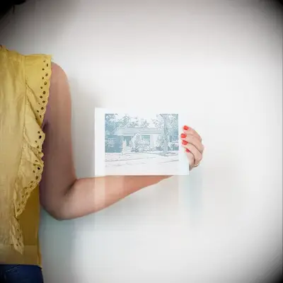 Custom house letterpress portrait 26th anniversary gift