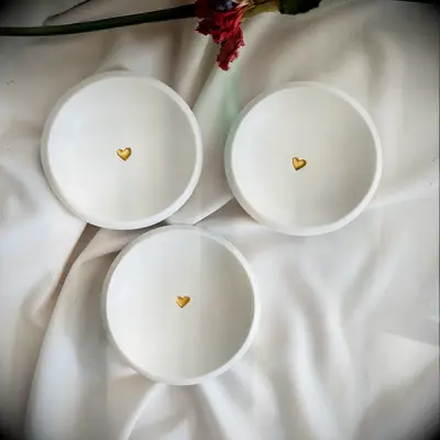 Trinket dish bridal shower favors