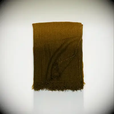 Bronze-Hued Linen Throw blanket for the best anniversary gift