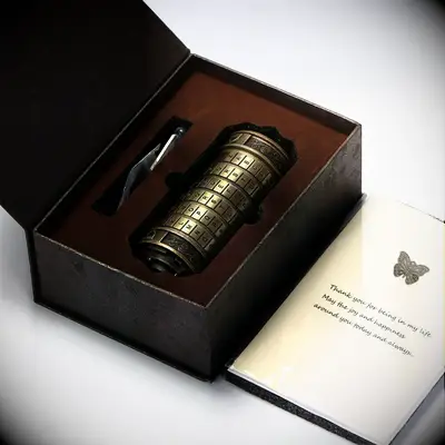 Bronze puzzle box gift