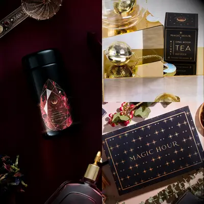 Gemstone-inspired tea bridesmaid gift