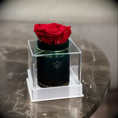 Long-lasting single rose bridesmaid gift