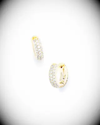 Kendra Scott pave crystal hoop earrings bridesmaid gift