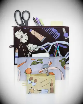 Baggu flat pouch bridesmaid gift