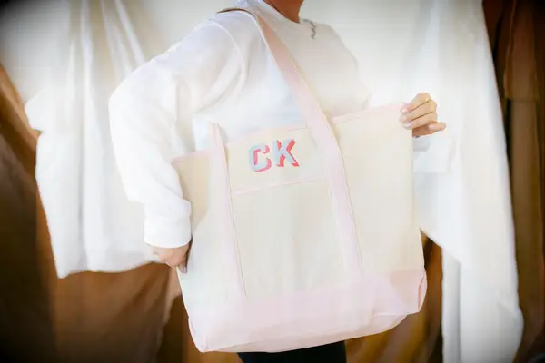 Monogrammed tote bag bridesmaid gift
