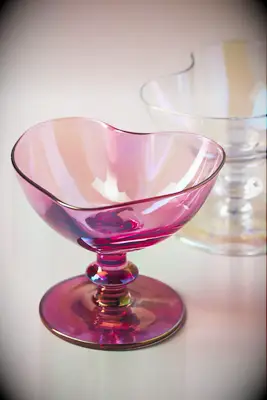 Heart coupe glass bridesmaid gift