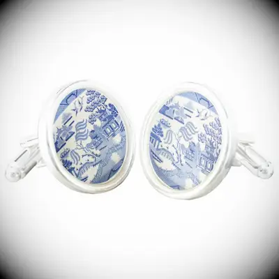 Willow Pattern Cufflinks