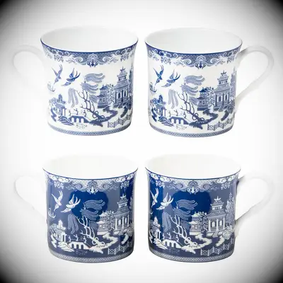 Willow Pattern Mugs