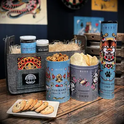 Snack gift basket for in-laws