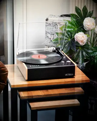 Vintage record player