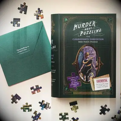Murder puzzle book gift