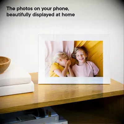 White photo frame gift