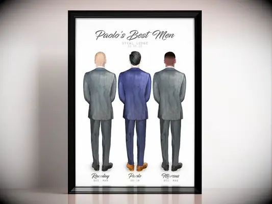 Sentimental best man print gift