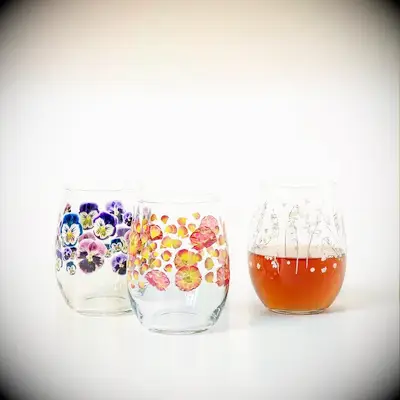 Dried flower glasses
