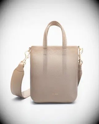 Beige crossbody bag gift