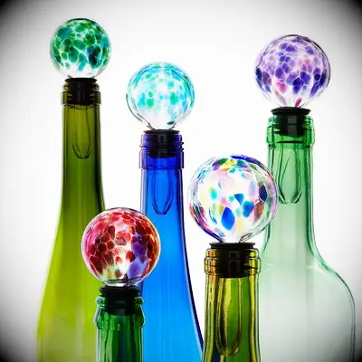 Birthstone bottle stopper