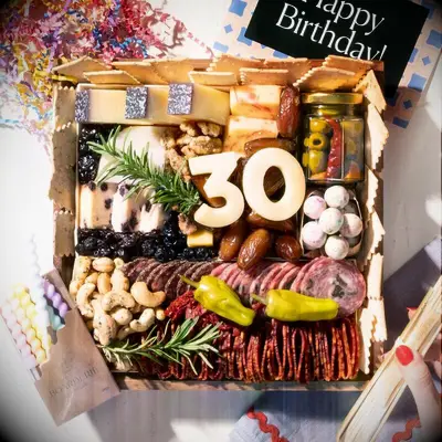30th cheese and meat charcuterie board