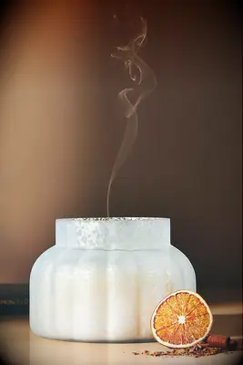 Spiced scented candle anniversary gift