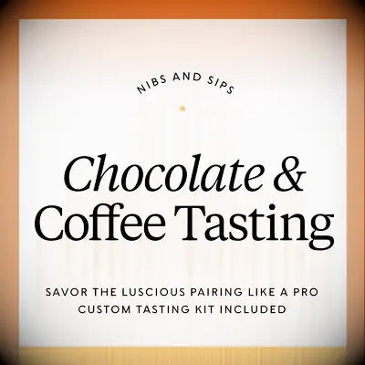 Chocolate and coffee tasting kit anniversary gift