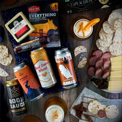 Beer and snack crate boyfriend appreciation gift