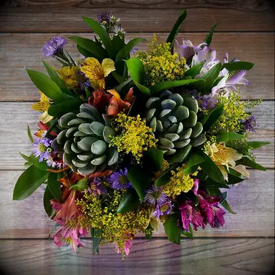 Succulent bouquet boyfriend appreciation gift