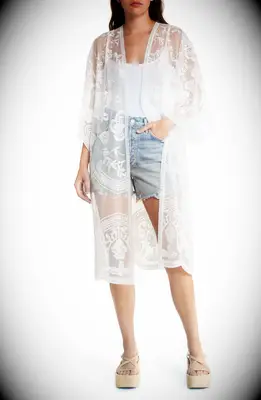 White lace overlay from Nordstrom