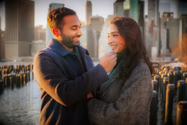 Happy couple on vacation