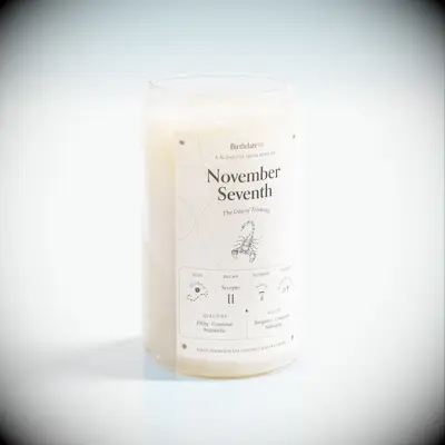 Custom birthdate candle gift