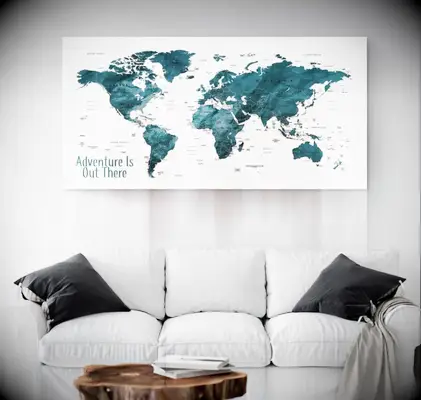 Adventure is out there Personalized Travel Map