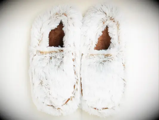 Fluffy slippers thoughtful holiday gift idea for girlfriend