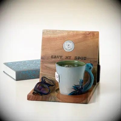 Wooden book nook sentimental gift for girlfriend