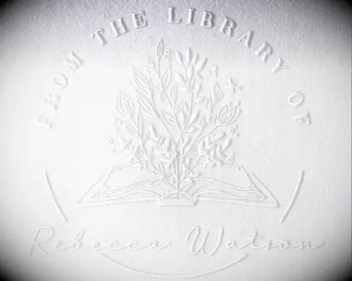 Custom book embosser sentimental gift for girlfriend