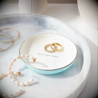 Ring dish engagement gift idea from parents