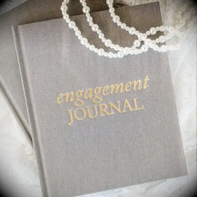 Engagement journal gift from parents