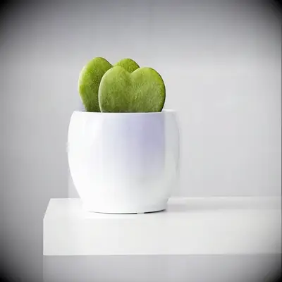 Heart-shaped succulent gift idea for 23rd anniversary. 