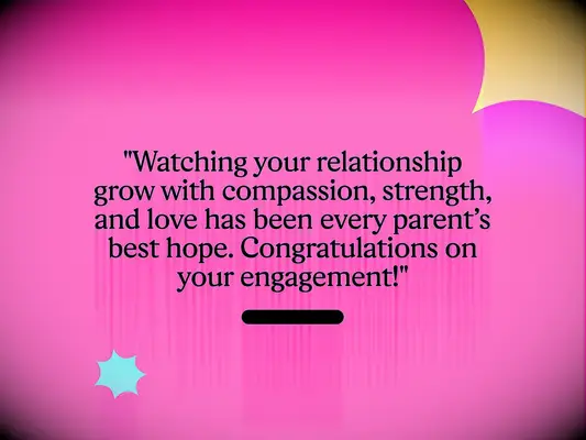 Engagement wishes from parents image