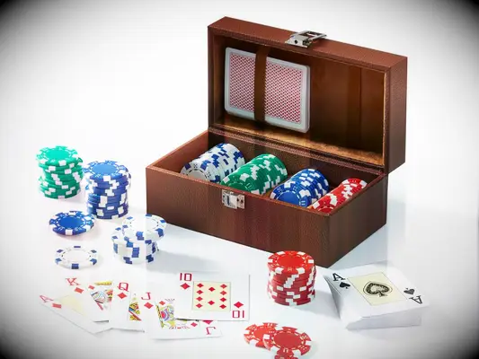 Personalized poker set wedding gift for brother