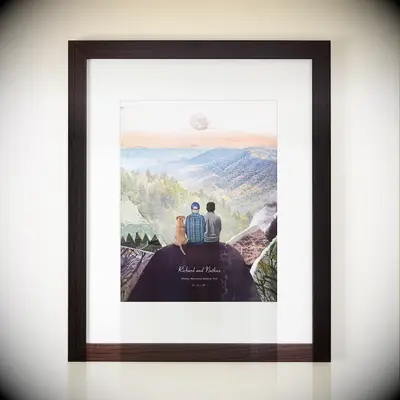 National park custom collage wedding gift for brother