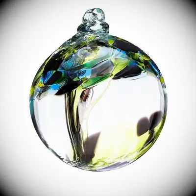 Beautiful glass globe that symbolizes a growing tree wedding gift for brother