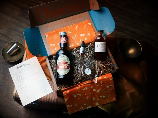 Craft cocktail kit last-minute wedding shower gift