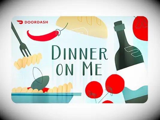 DoorDash gift car last-minute bridal shower gift