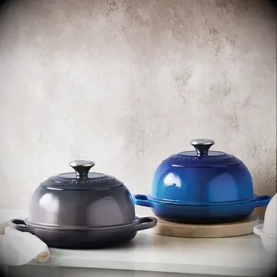 Blue bread oven from Le Creuset for 45th anniversary gift