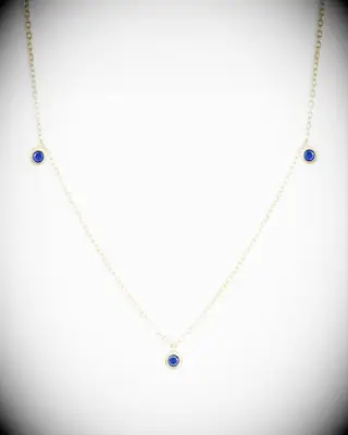 Sapphire trio necklace from gorjana, 45th anniversary gift