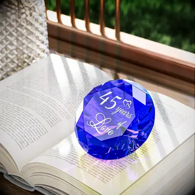 Sapphire anniversary keepsake from Amazon, 45th anniversary gift