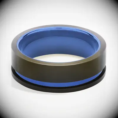 Sapphire-colored ring, 45th anniversary gift