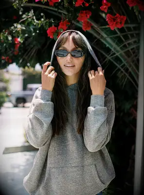 Oversized grey hoodie