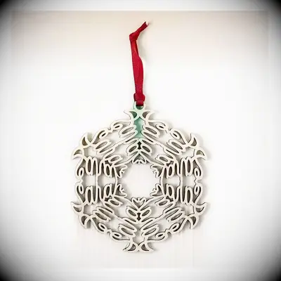 Name-based personalized Christmas tree ornament