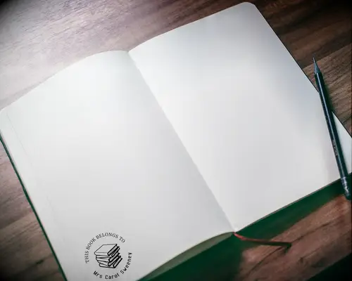 Custom book stamp gift