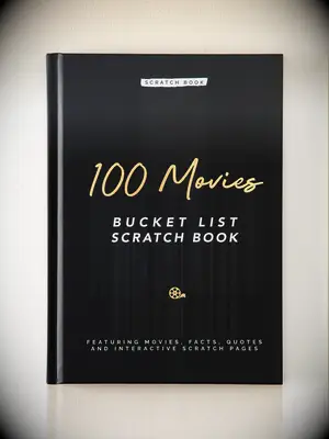 Scratch-off book with 100 must watch movies gift for child